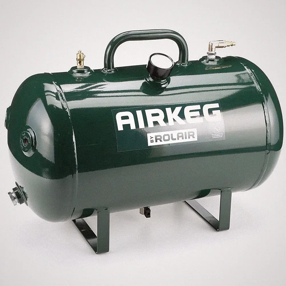 Rolair 10 Gallon 225 Psi Portable Reserve Air Tank With Four 1/4In Couplers