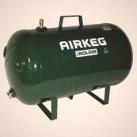 Rolair Airkeg2 Air Tank, 10 Gal., Steel, Portable