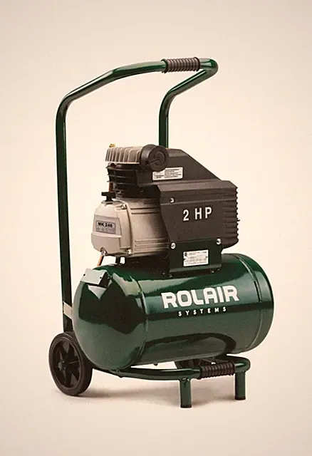 Rolair FC2002HBP6 2 HP Wheeled Compressor with Overload Protection and Manual...