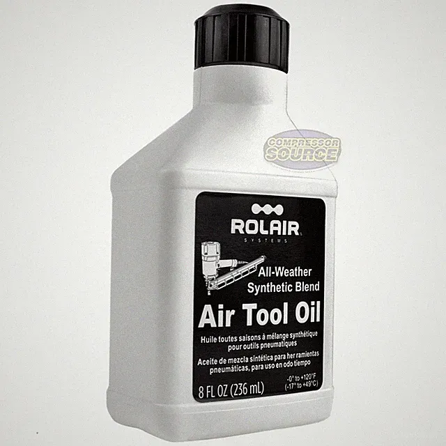 Rolair Pneumatic Air Tool Oil Lube Lubricant 8 oz Ounces OILTOOL8