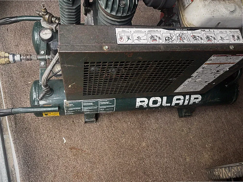 Rolair Portable Gasoline Piston Compressor Green Air Compressor Heavy Duty